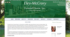 Desktop Screenshot of eleymccroryfuneralhome.com